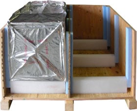 wooden crate vapor barrier bag