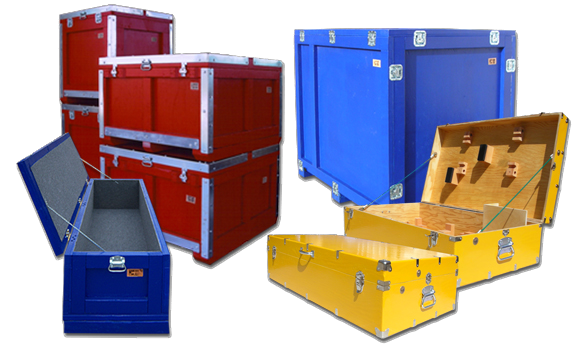 custom shipping crates painted